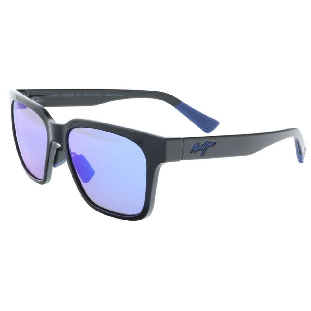 Maui Jim MJ0631S001 Square Polarized Sunglasses Matte Black Frame